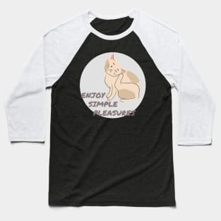 Simple Pleasures Kitty Cat Baseball T-Shirt